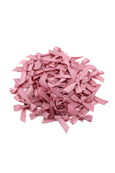 Choice1 4.5x4cm 50pcs Korean Pink 50Pcs 4.5x4cm Pink Satin Ribbon Bows Decora...