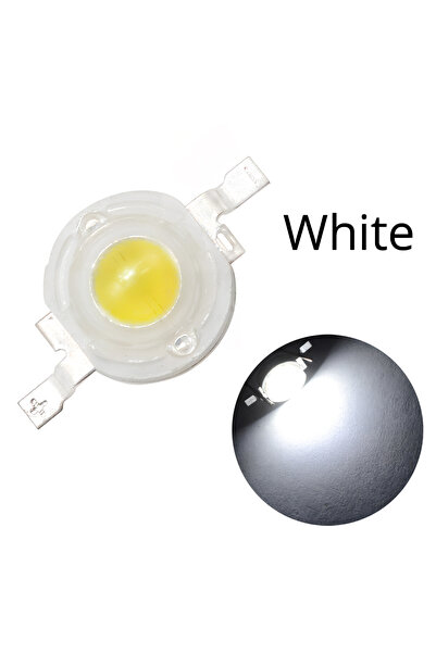 Choice 1W white 10Pcs 1W High Power LED Chip Lamp Bulb 110-120LM Bead Line Em...