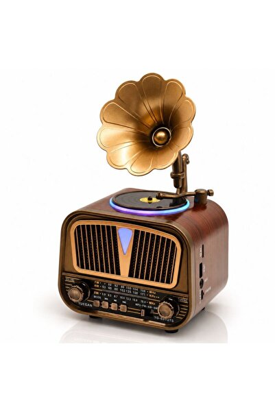 Sezy Solar Panelli RGB Taşınabilir FM Radyo Bluetooth Hoparlör Şarjlı Speaker...