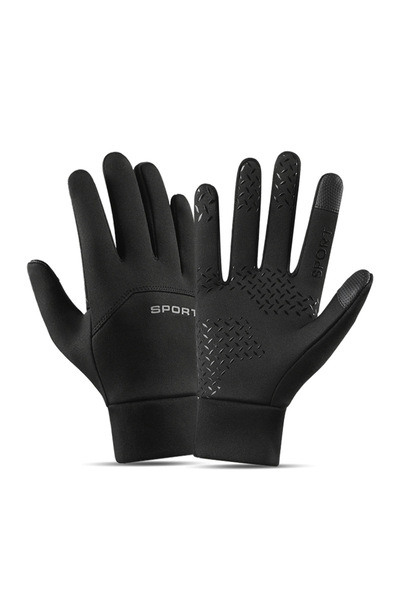 Choice15 M Full Finger Black Warm Men Women Gloves Autumn Winter Cycling Hiki...