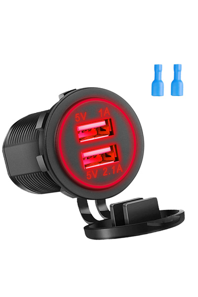 Choice4 3.1A without Touch Quick Charge Dual USB Ports Car Charger Waterpoof ...