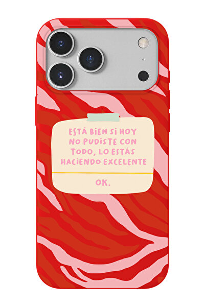 shoptocase iPhone 17 Pro/18 Pro Uyumlu Esta Bien Si Desenli İçi Süet Lansman ...