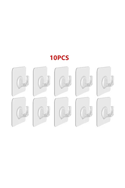 Choice 10PCS 5/10/20/30/40Pcs Self-adhesive Hook Transparent Door Wall Hook C...