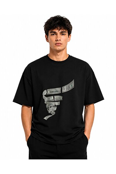 Inscriptie Ουνισέξ Βαμβακερό T-shirt Υψηλής Ποιότητας  "Σπιράλ Δολάριο "