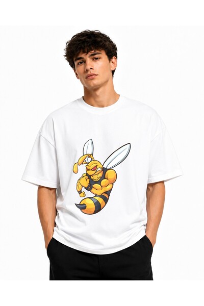 Inscriptie Tricou Unisex Bumbac Premium Casual " Buff bee "