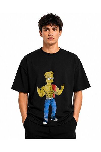 Inscriptie Ουνισέξ Βαμβακερό T-shirt Υψηλής Ποιότητας Καθημερινό  "Μπαρτ Σίμπ...