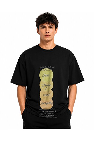 Inscriptie Tricou Unisex Bumbac Premium Casual " Simte ca actionezi in fiecar...