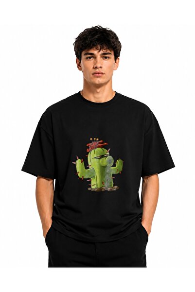 Inscriptie Ουνισέξ Βαμβακερό T-Shirt Υψηλής Ποιότητας "Κάκτος "