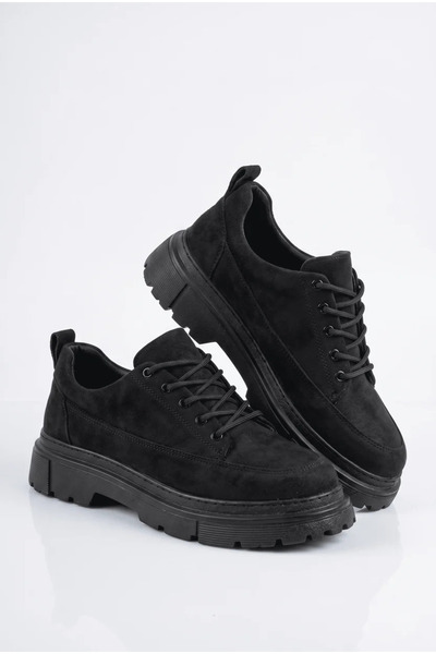 Zerenyus Zrk-702 premium high quality black suede daily men's classic shoe