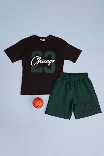 Fulla Moda 100% Cotton Number and Text Printed Boys' Set