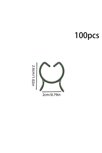 Choice3 100pcs S 100/200pcs Plant Clips, 3 Size Clips for Attaching Plants, G...