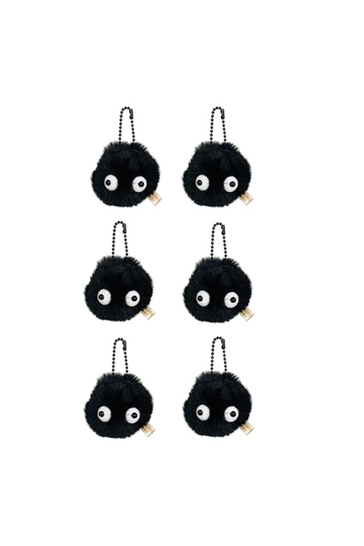 Choice 6PCS Plush Small Briquette Pendant Accessory Keyrings fit Bag Charms P...