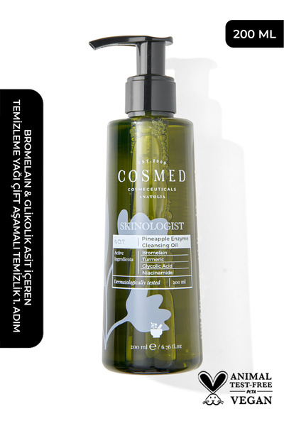 COSMED Bromelain& Glikolik Asit İçeren Temizleme Yağı/Skinologist PINEAPPLE E...