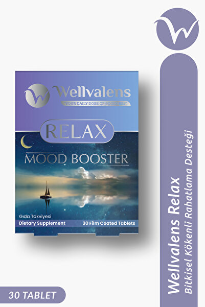 Wellvalens Relax Bitkisel Karışım Tablet Alıç Passiflora Valerian 30 Tablet