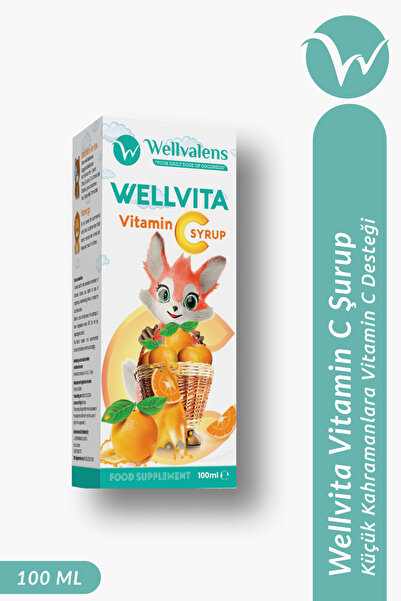 Wellvalens Wellvita Vitamin C Şurup 100 ml - Çocuklar İçin C Vitamini Takviye...