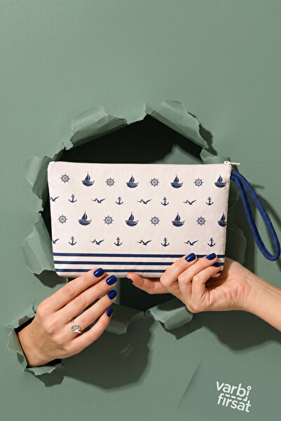 Varbifırsat Portfolio i Clutch Torba - Bež
