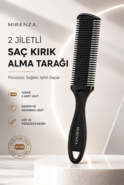 mirenza cosmetic Tip cu pieptene pentru ras negru cu 2 lame |   Razor pentru ...