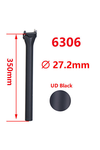 Choice1 27.2x350mm ELITA ONE MTB Carbon Fiber Seat Post 27.2/30.9/31.6mm Moun...