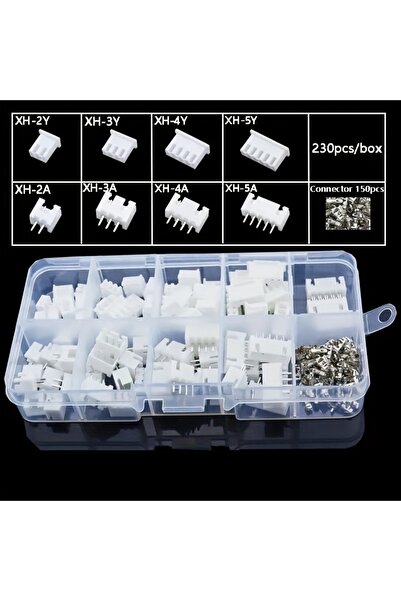 Choice 230Pcs 230-Piece Set of Xh2.54 Connectors, 2P/3P/4P/5Pin, 2.54mm Pitch...