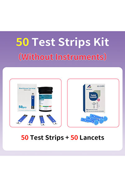 choice2 50pcs test strip kit Blood Glucose Meter Testing Kit Lancet Machine G...