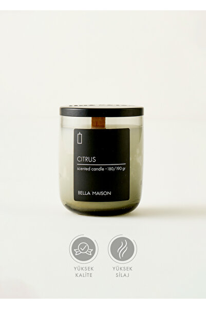 Bella Maison Citrus Ahşap Fitilli Soy Wax Mum