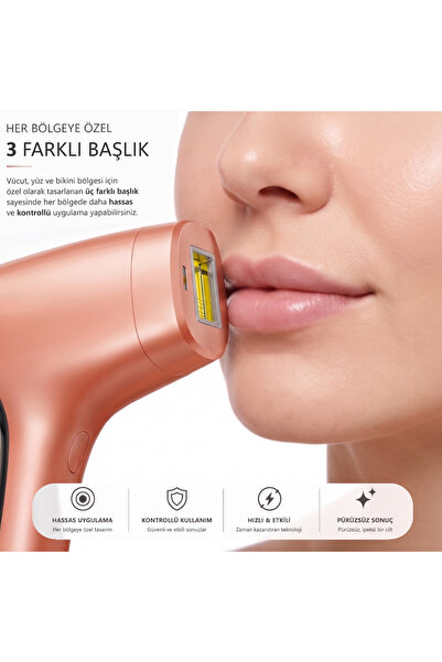 ROBX A05 3 Milyon Atım Akıllı Cilt Tanıma Ultra Seri Atım 3 Başlık IPL Lazer Cihazı