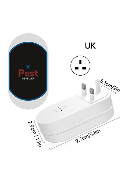 Choice UK Plug Ultrasonic Mosquito Repellent Lamp Rodent Repellent Device Hou...