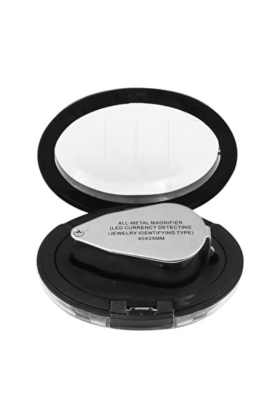 Choice Silver 40X Jewelers Loupe Magnifier Metal Magnifying Glasses LED UV Il...
