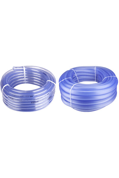 Evotools Furtun transparent ETS (neted sau cu nervuri) - Diametru 3/4 inch Lu...