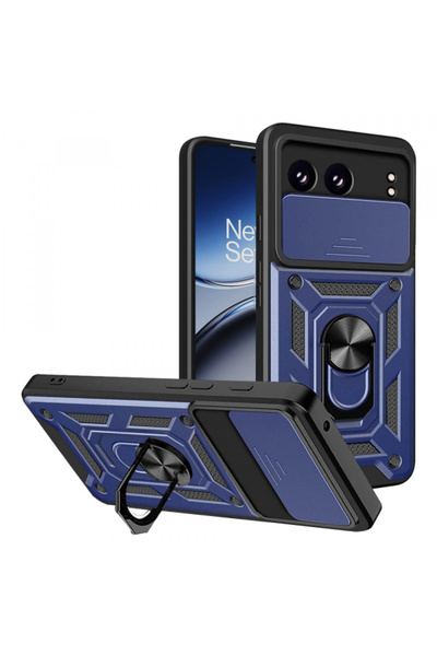 Oneplus Husa pentru Nord 4, Techsuit, CamShield, Albastra