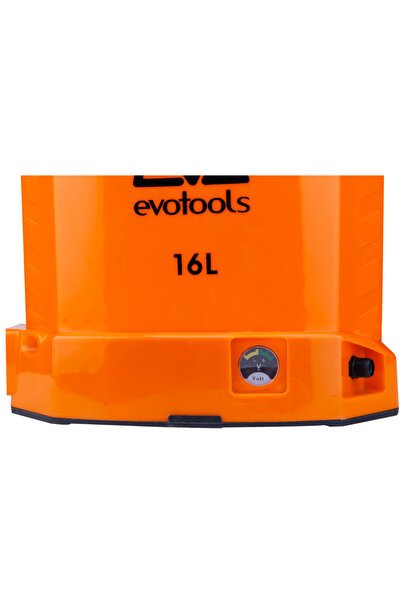 Evotools Pompă de irigații cu baterie din PP, cu spațiu de depozitare de 16 l