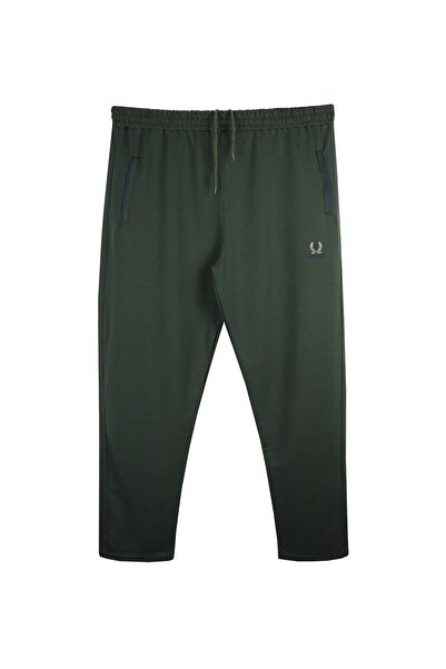 marufshop Men's Large Size Tracksuit Bottom 2 Thread Green
