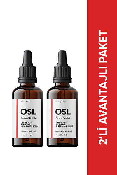 OSL Omega Skin Lab سيروم OSL Granactive Retinoid 3% في سكوالين، مجموعة من قطع...