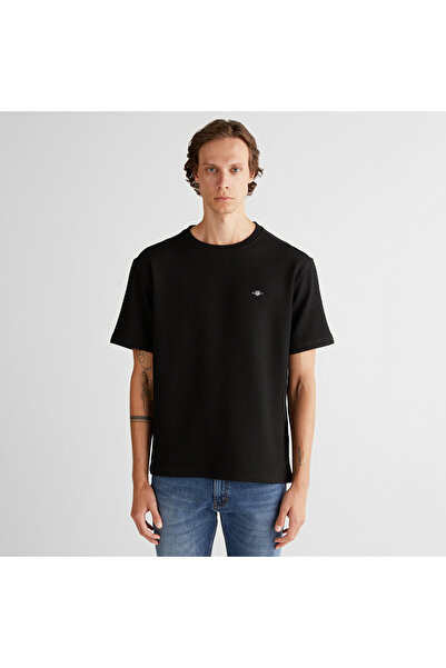 Gant Men's Black Relaxed Fit T-Shirt