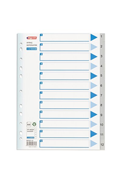 Bigpoint PP сепаратор 1-12 номериран x 25 броя