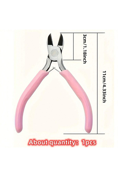 Choice3 Pink-NO.3-1pcs 3pcs/1pcs Iron Pink Jewelry Pliers Tool Kit Includes N...