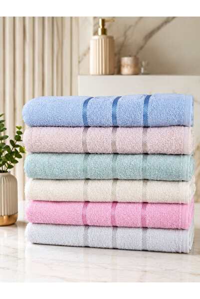 HOME MOD STORE Set de 6 bucăți 90x150 cm prosop de baie de dimensiuni mega ma...