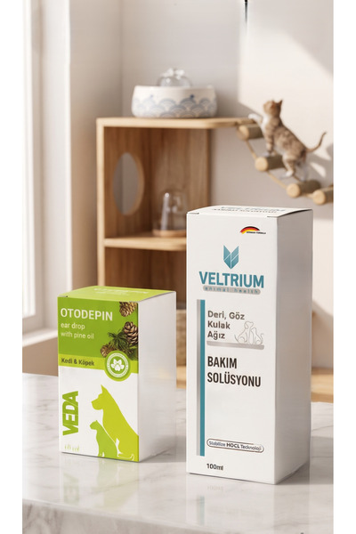 Vedavet OTODEPIN Kediler İçin Kulak Damlası Mantar, Ve Enfeksiyonları Temizle...