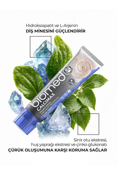 Biomed Calcimax Florürsüz Diş Macunu 100 g – Mine Onarıcı, Hassas Diş ve Diş Eti Bakımı