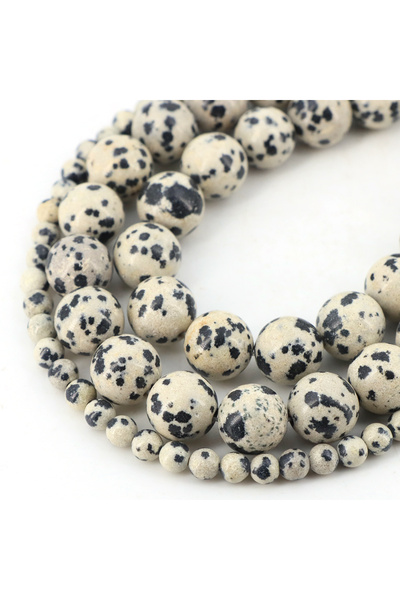 Choice44 10mm (35-38 pcs) Dalmatian Jasper Natural Stone Beads Blue Tiger Eye...