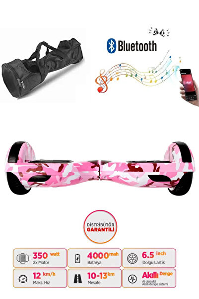 CityMate Elektrikli Kaykay Full Ledli Hoverboard Bluetooth Hoparlörlü 6.5 Inc...