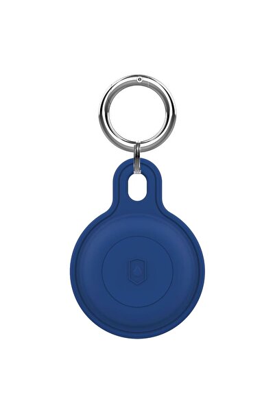 Choice1 Midnight Blue Upgraded Silicone Waterproof Airtag Keychain Holder Cas...