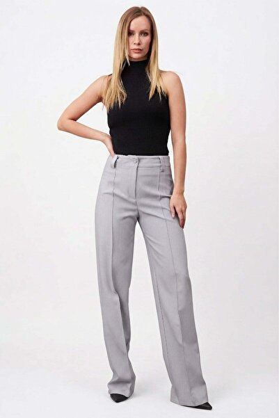 Fulla Moda High Waist Stoned Palazzo Trousers