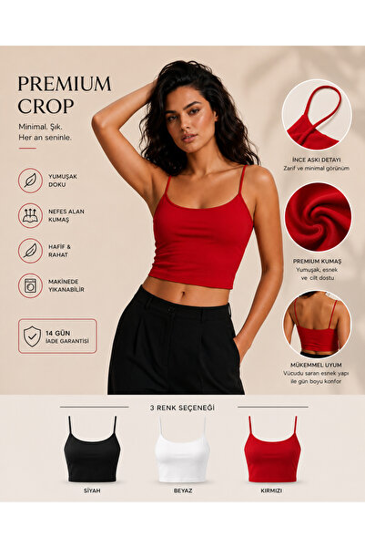 twenty ipek Women's Rope Strap Crop Bustier Blouse Chest Double Layer Black-W...