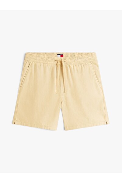 Tommy Hilfiger TJM LINEN BLEND PULL-ON SHORT Erkek Bej Şort - DM0DM22825