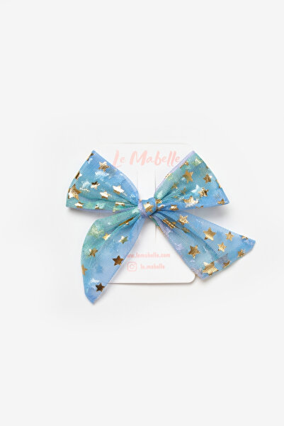 Le Mabelle Multicolored Star Printed Tulle Girls' Clip Buckle