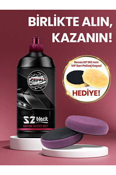 SCHOLL CONCEPTS S2 Black High Compound 500 ml + L Premium Medium Pad Purple 1...