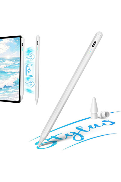 Choice1 WHITE Latest stylus for iPad 2018-2025. Fast charging, palm rejection...