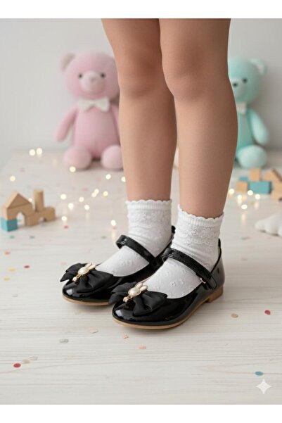 Minican Girl's Sparkling Ballerinas |   Stone Bow |   Casual & Special Occasi...