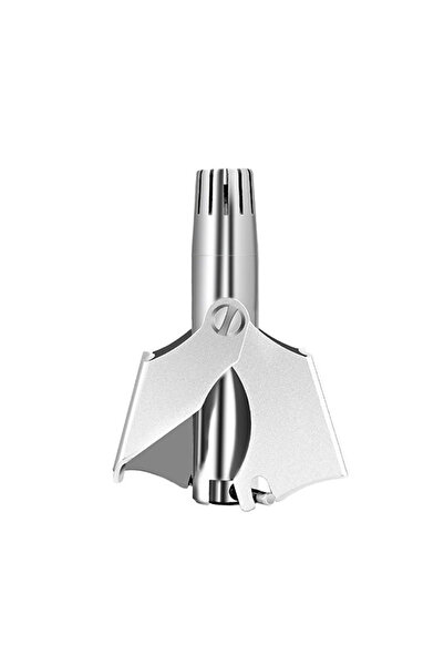 Choice Silver Manual Nose Hair Trimmer 360° Rotating Stainless Steel Washable...